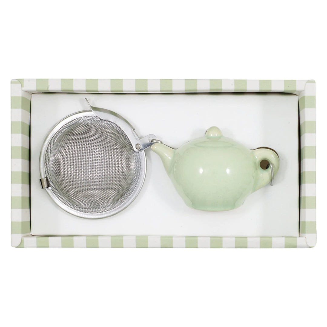 GreenGate - Alice Teesieb Teekanne pale green