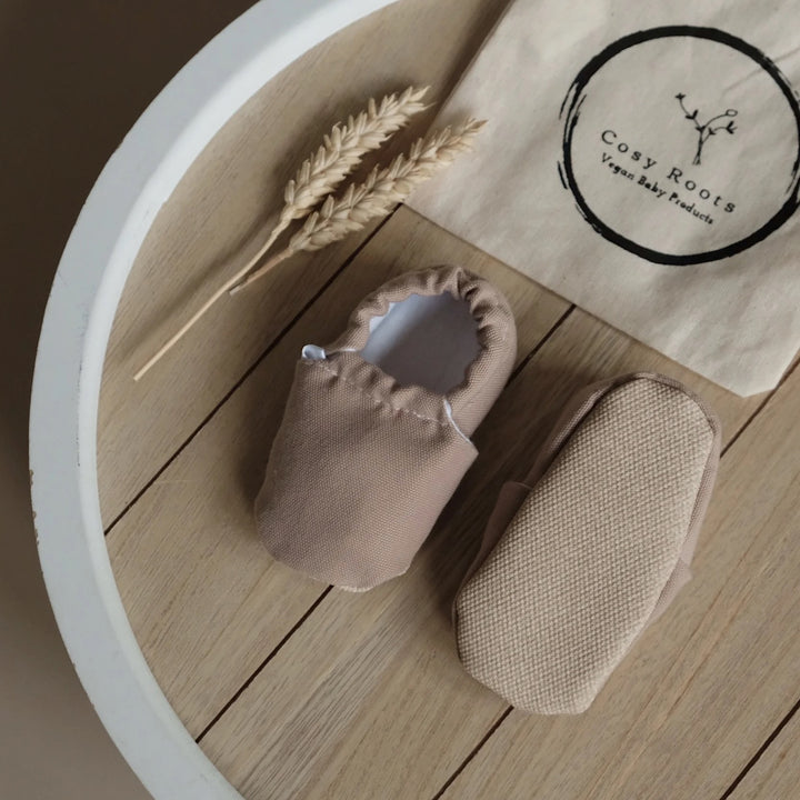 Cosy Roots - Krabbelschuhe Uni Caramel