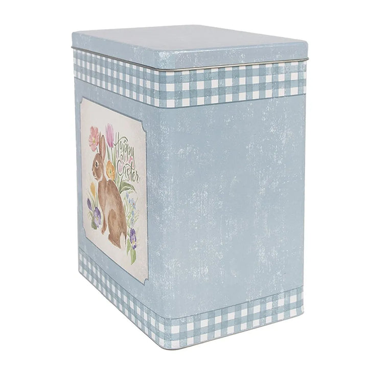 Clayre & Eef - Aufbewahrungsbox aus Blech mit Hasen-Motiv 2er Set