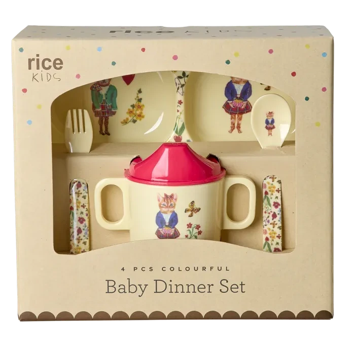 Rice - Baby-Geschirrset - Crème - Nathalie Lété Vol. 2 Print - Geschenkbox
