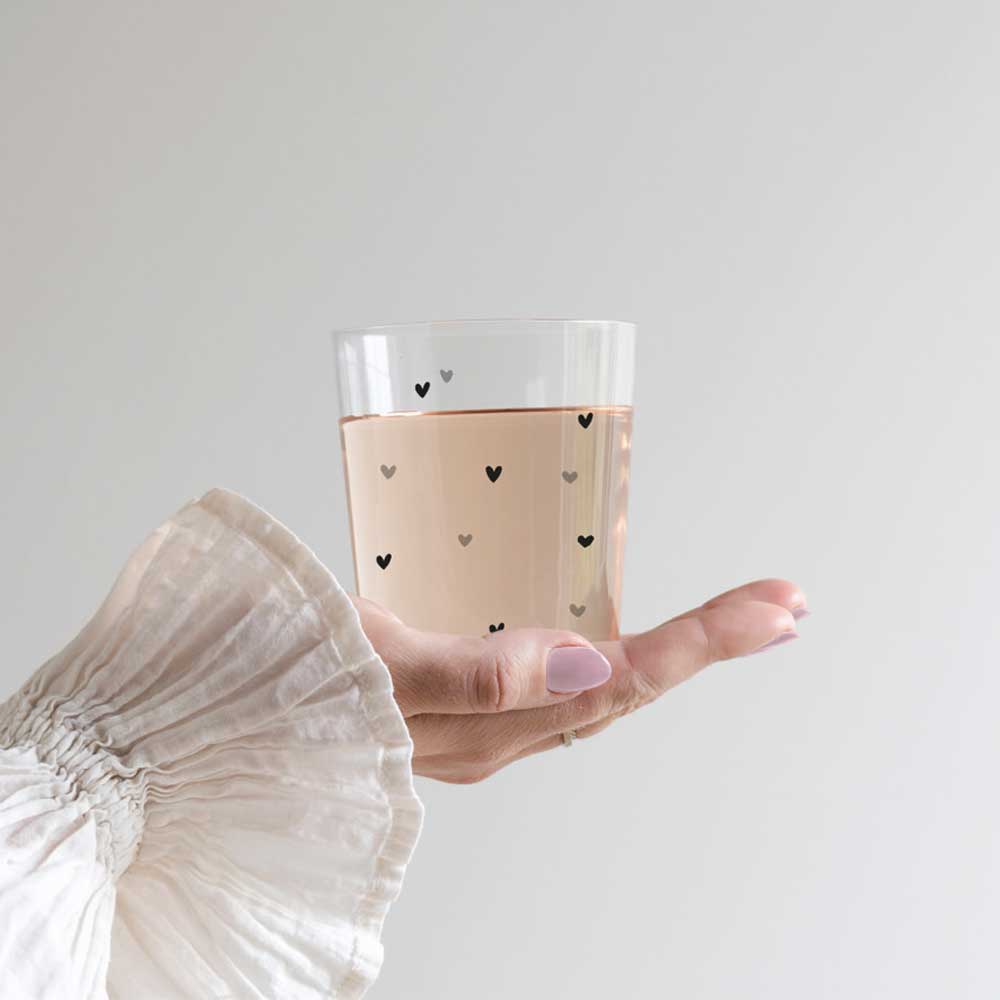 Bastion Collections - Becher Mittel Herzen allover