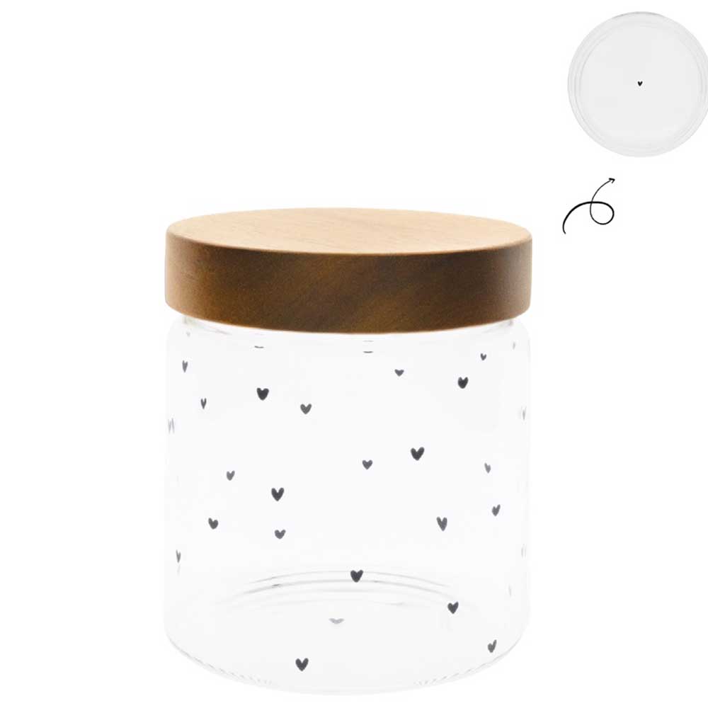 Bastion Collections - Aufbewahrungsglas mit Holzdeckel