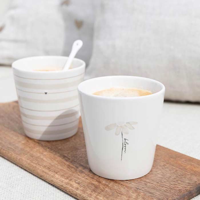 Bastion Collections - Becher Watercolour Streifen Natur