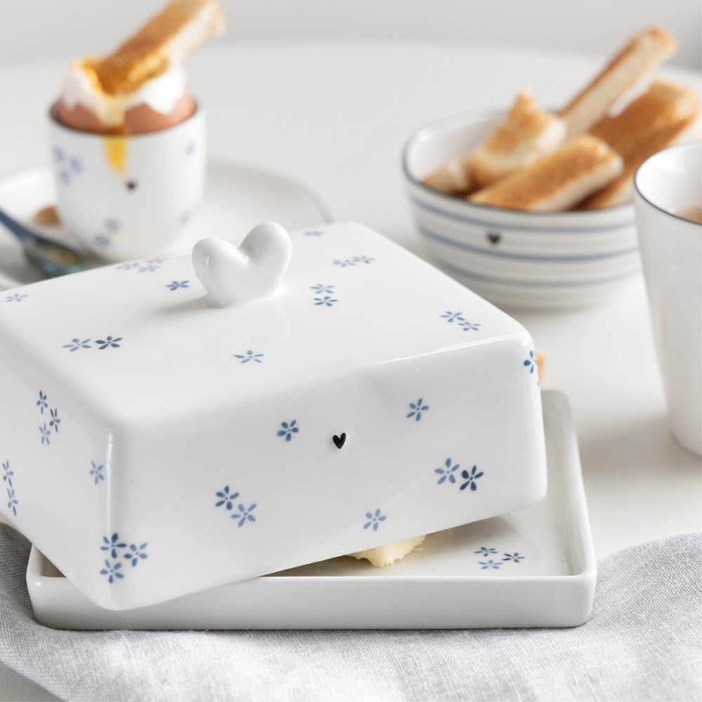 Bastion Collections - Frühstücksteller Gänseblümchen Blue