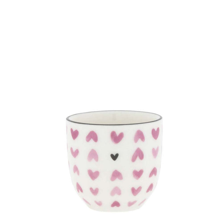 Bastion Collections - Eierbecher Herzen Rosa Allover