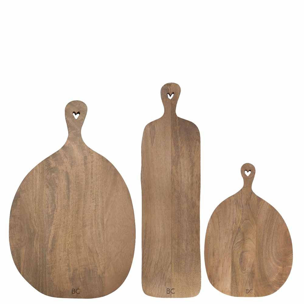 Bastion Collections - Holztablett Heart Mangoholz