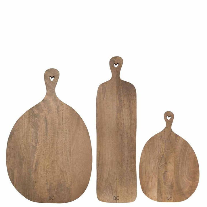 Bastion Collections - Holztablett Heart Mangoholz
