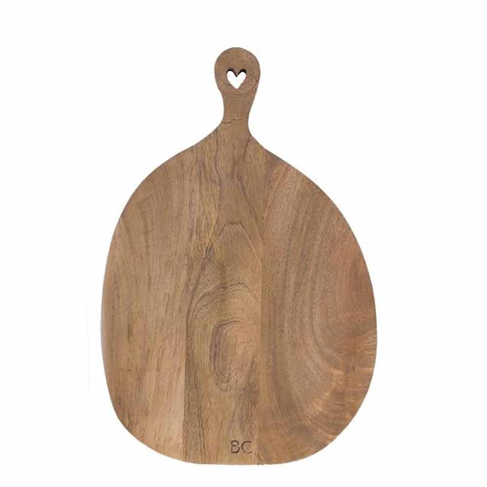 Bastion Collections - Holztablett Heart Mangoholz