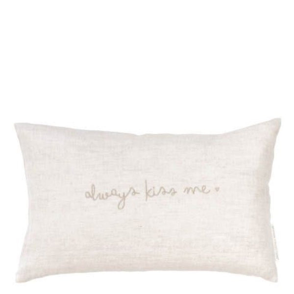 Bastion Collections - Kissen 'Always kiss me' rechteckig 30 x 50 cm