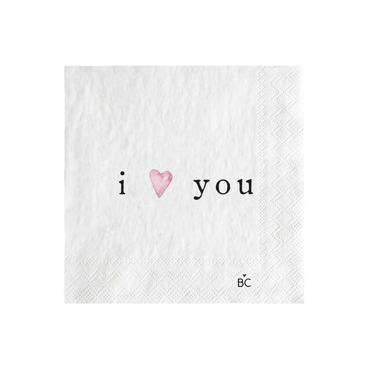 Bastion Collections - Papierserviette I Love you 20 Stück