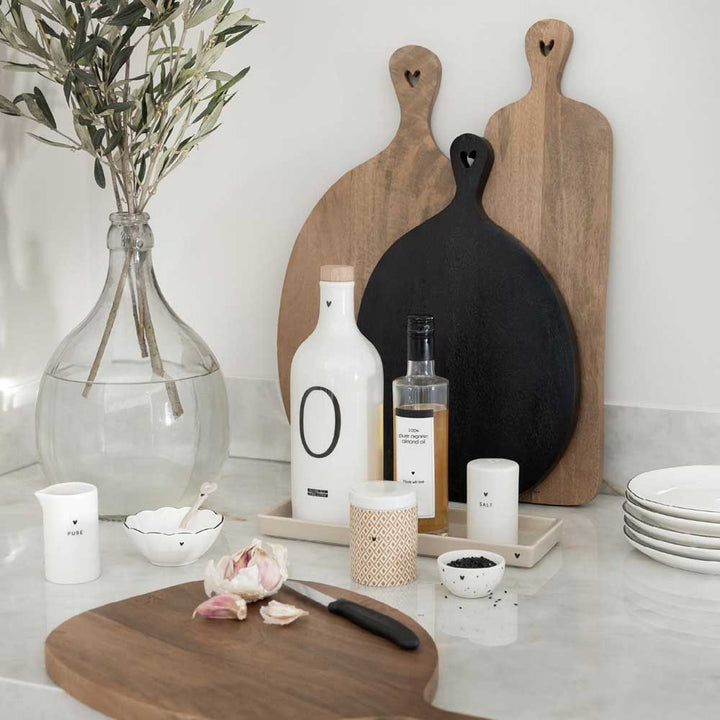 Bastion Collections - Holztablett Heart Mangoholz