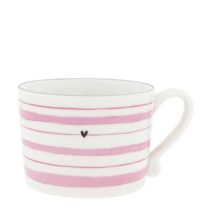 Bastion Collections - Tasse Aquarell Streifen Rosa