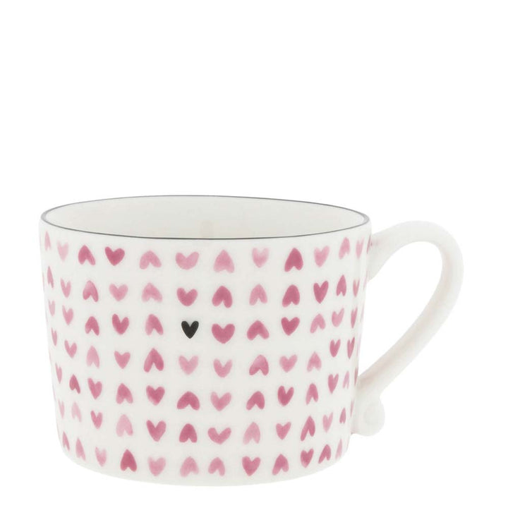 Bastion Collections - Tasse Herzen Rosa Allover