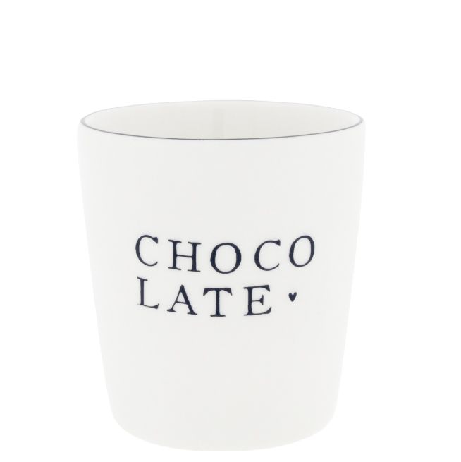 Bastion Collections – Becher XL Weiß – Naturform – „Chocolate“
