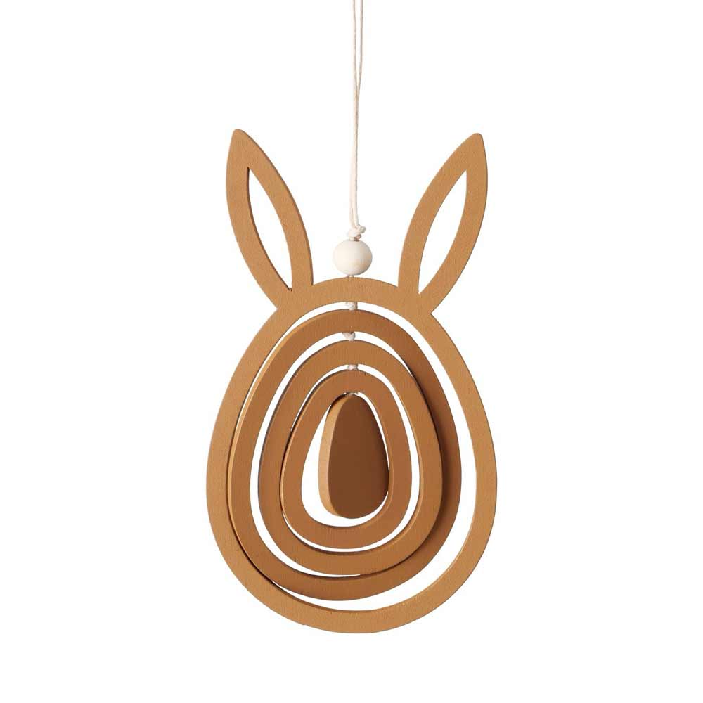 Boltze - Dekoanhänger Holz Osterhase zum Aufhängen