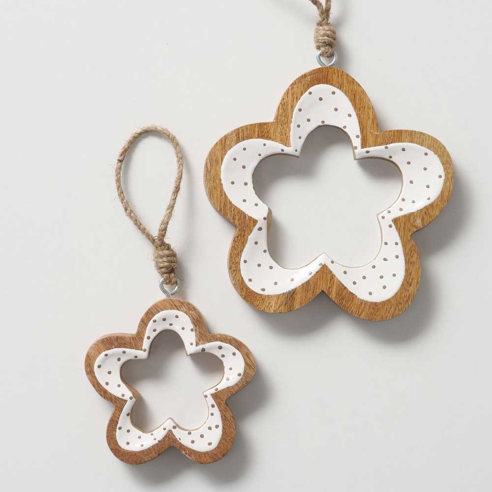 Boltze - Dekoanhänger Teris Blume 2er-Set