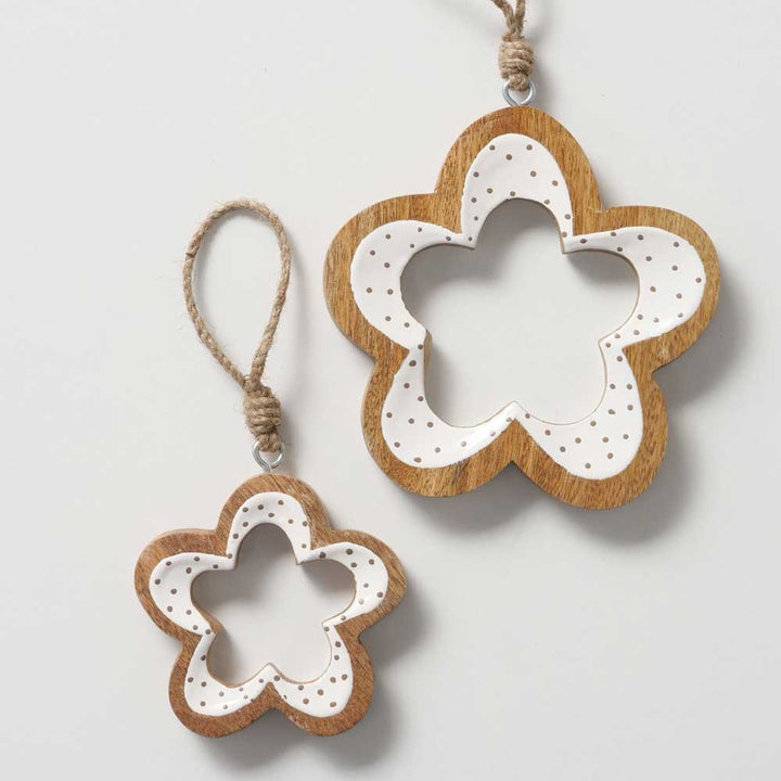 Boltze - Dekoanhänger Teris Blume 2er-Set