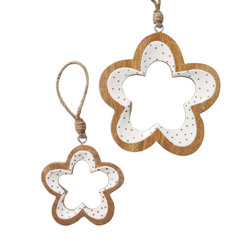 Boltze - Dekoanhänger Teris Blume 2er-Set
