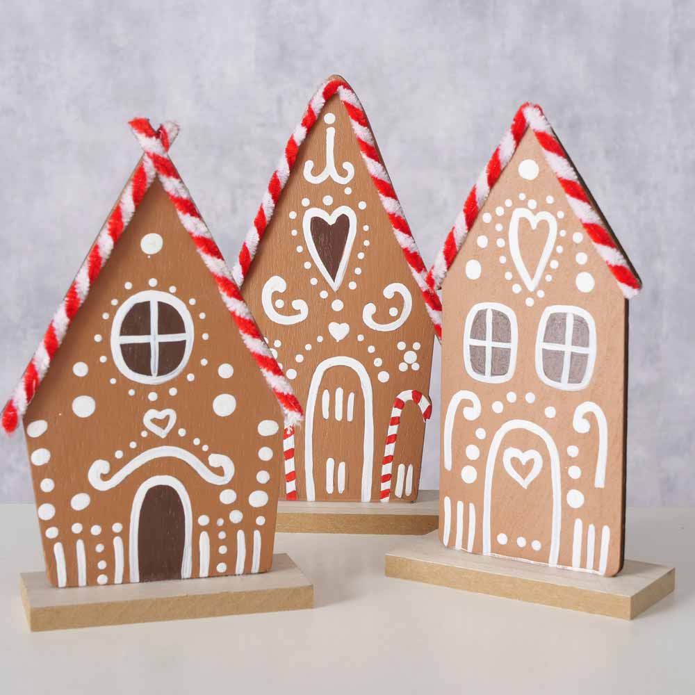 Boltze - Dekoaufsteller Gingerbread Pfefferkuchenhaus