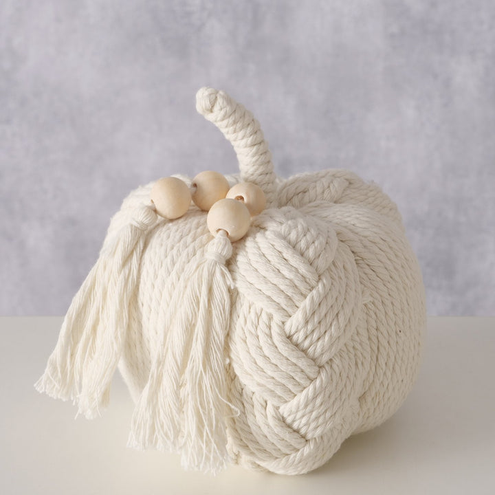 Boltze - Dekoaufsteller Kürbis Boho Makia Höhe 14 cm