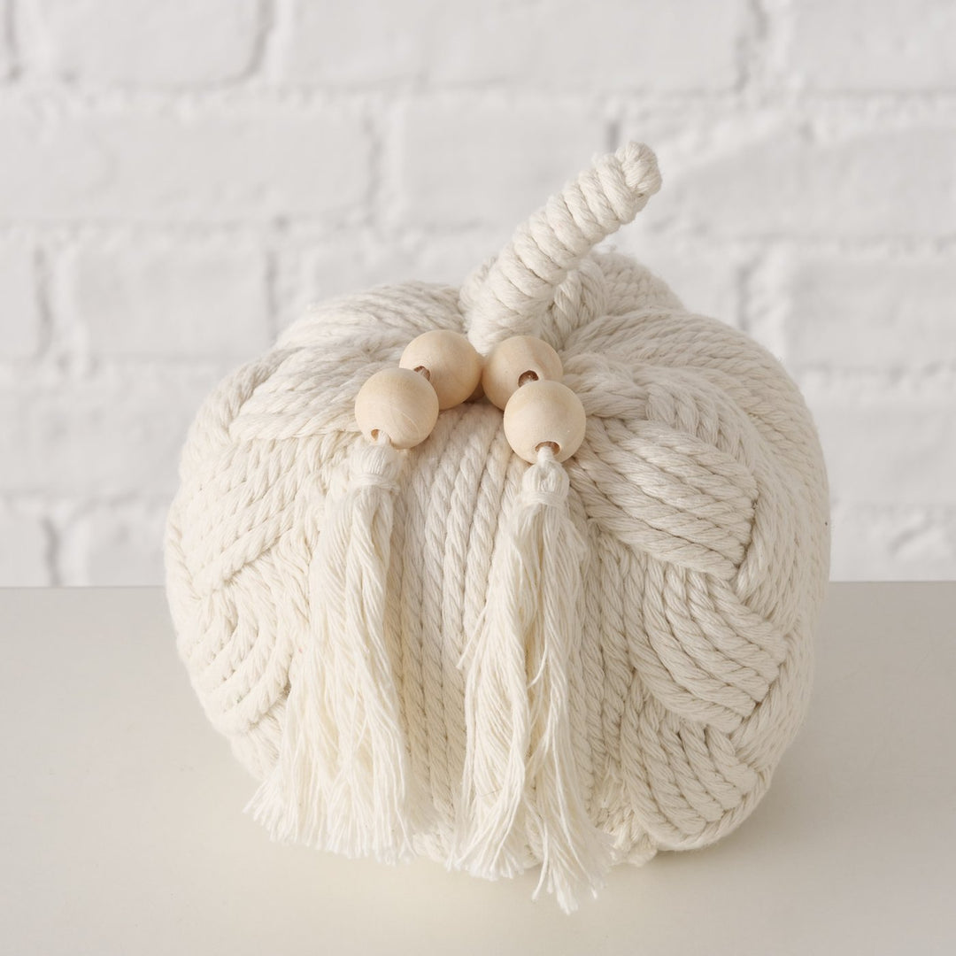 Boltze - Dekoaufsteller Kürbis Boho Makia Höhe 14 cm