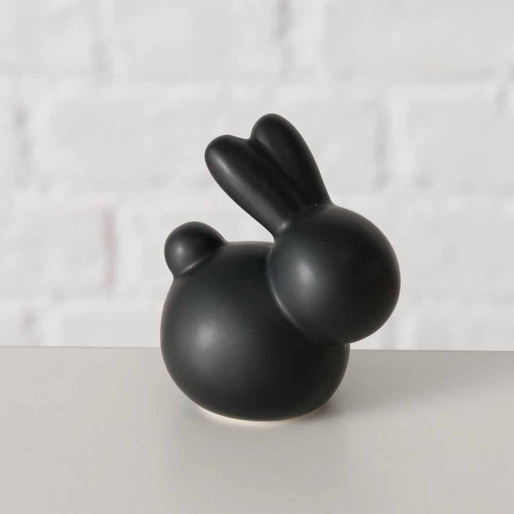 Boltze - Dekohase Hopsy Hasenfigur Keramik Glatt