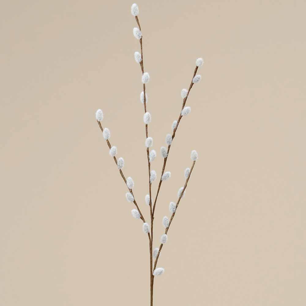 Boltze - Dekozweig Weidenkätzchen Kunststoff 75 cm