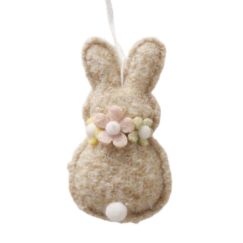 Boltze - Filz Hase Anhänger „Amaris“ – Osterdeko im Natur-Look