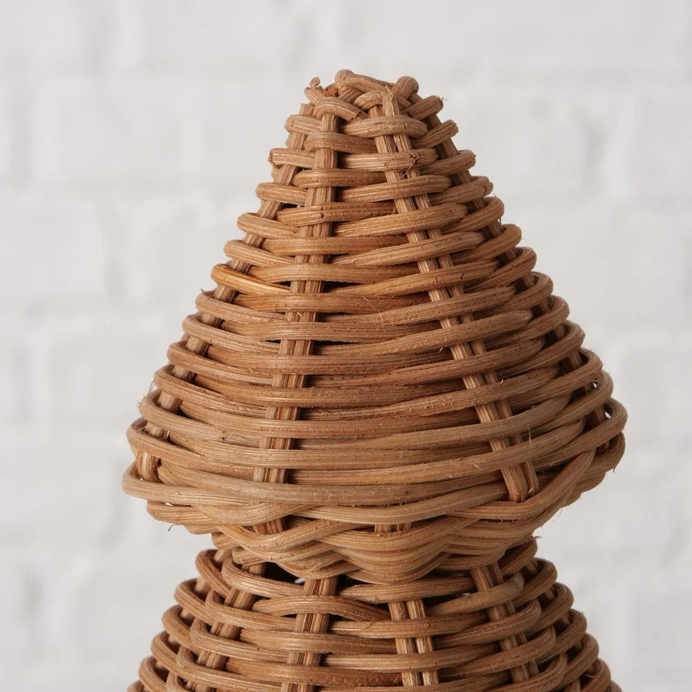 Boltze - Natürlicher Rattan‑Baum Tannenform 29 cm