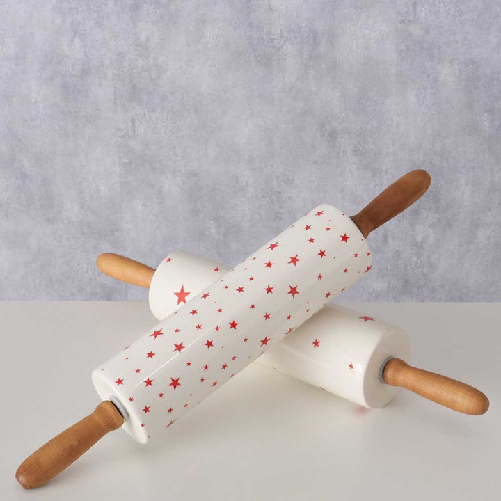 Boltze - Nudelholz Sterne Weihnachtsbäckerei