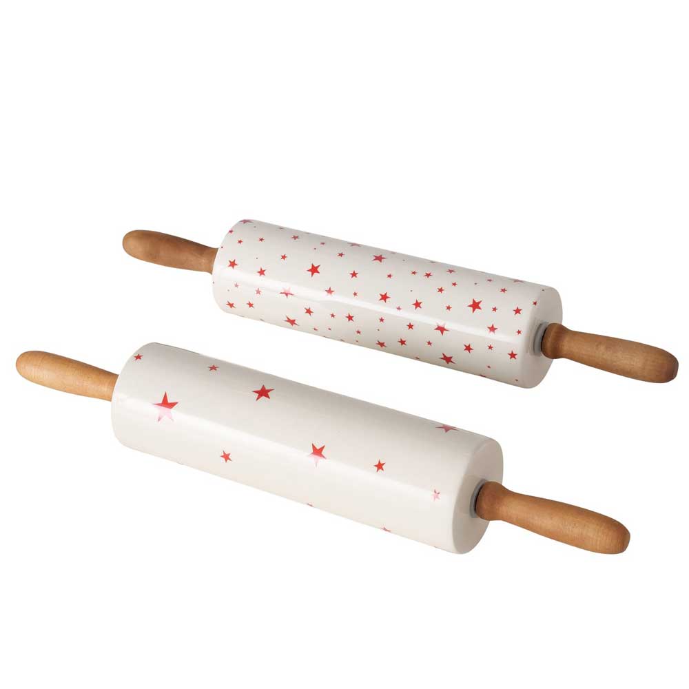 Boltze - Nudelholz Sterne Weihnachtsbäckerei