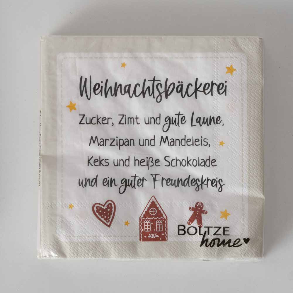 Boltze - Servietten Weihnachtsspruch Nollaig 20 Stück
