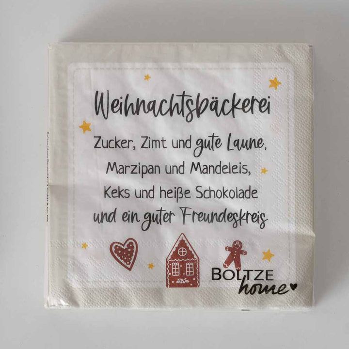 Boltze - Servietten Weihnachtsspruch Nollaig 20 Stück