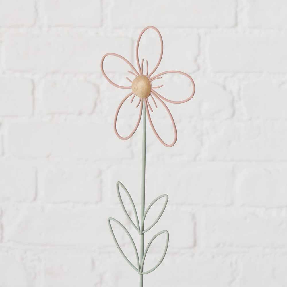 Boltze - Topfstecker Blume Metall 42 cm