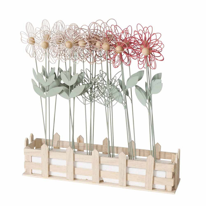 Boltze - Topfstecker Blume Metall 42 cm