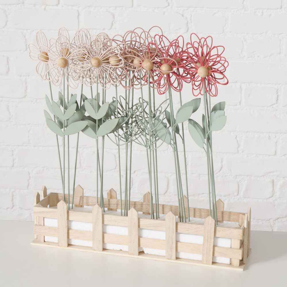 Boltze - Topfstecker Blume Metall 42 cm