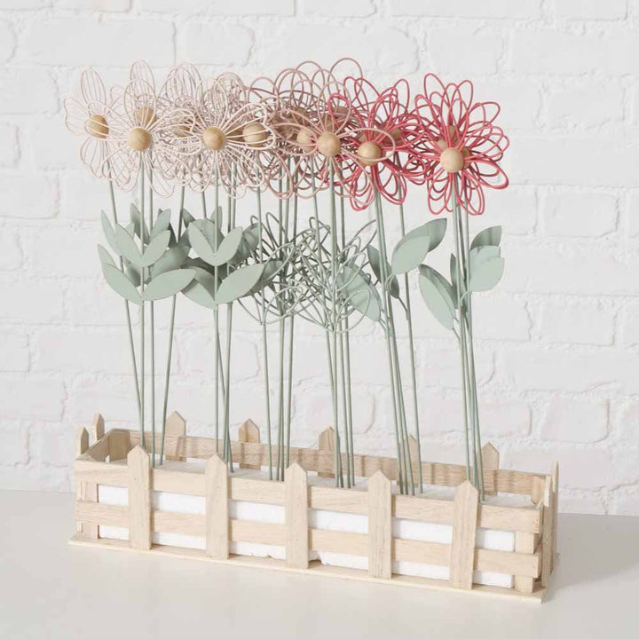 Boltze - Topfstecker Blume Metall 42 cm