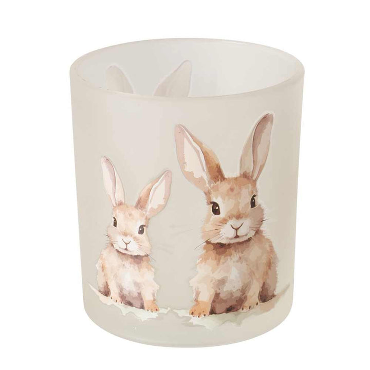 Boltze - Windlicht Hansi mit Hasenmotiv 2er-Set