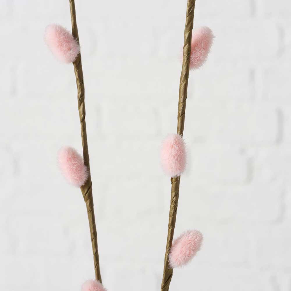 Boltze – Deko-Zweig mit rosa Knospen 60 cm
