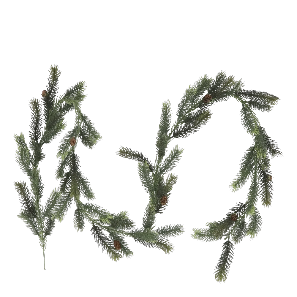 Chic Antique - Fleur Ranke mit Zapfen grün