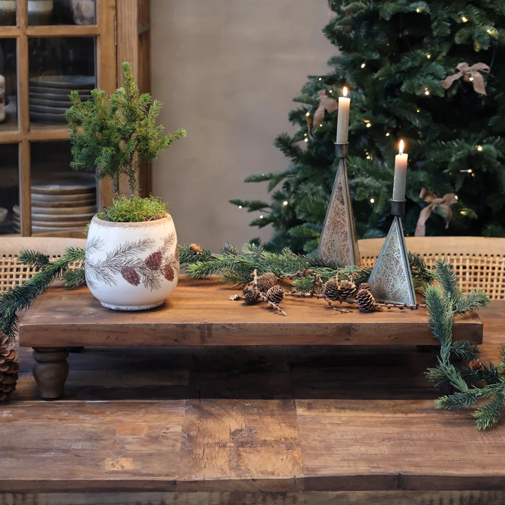 Chic Antique - Fleur Ranke mit Zapfen grün