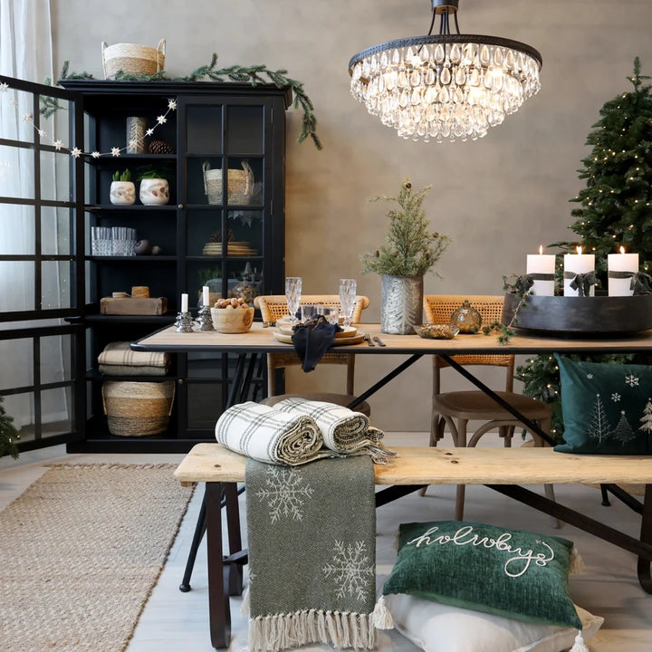 Chic Antique - Fleur Ranke mit Zapfen grün
