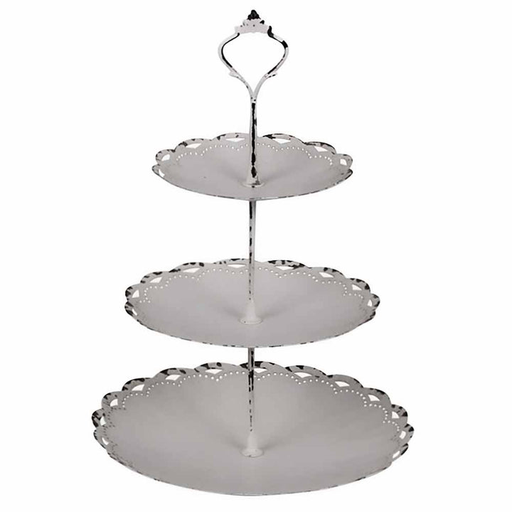 Chic Antique - Etagere mit Spitzenkante 3 Etagen