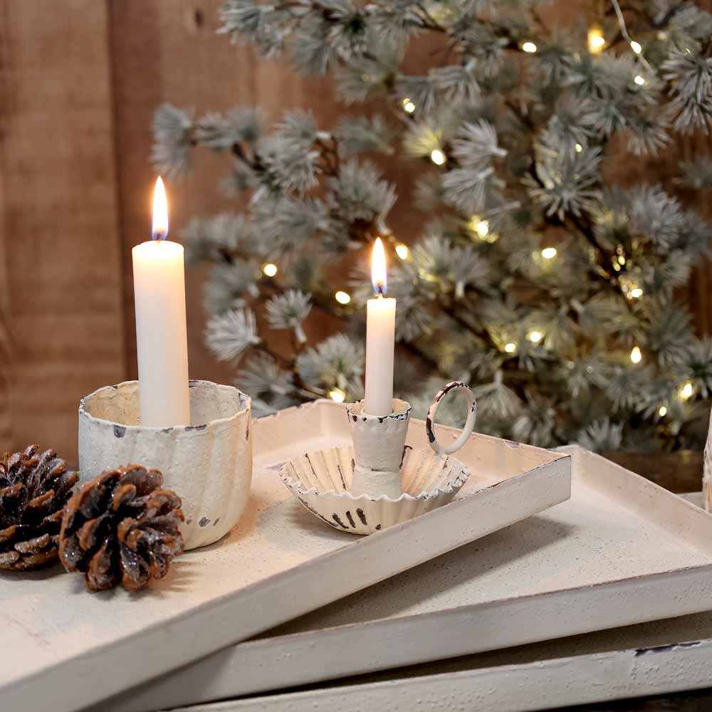 Chic Antique - Kerzenständer Vintage white