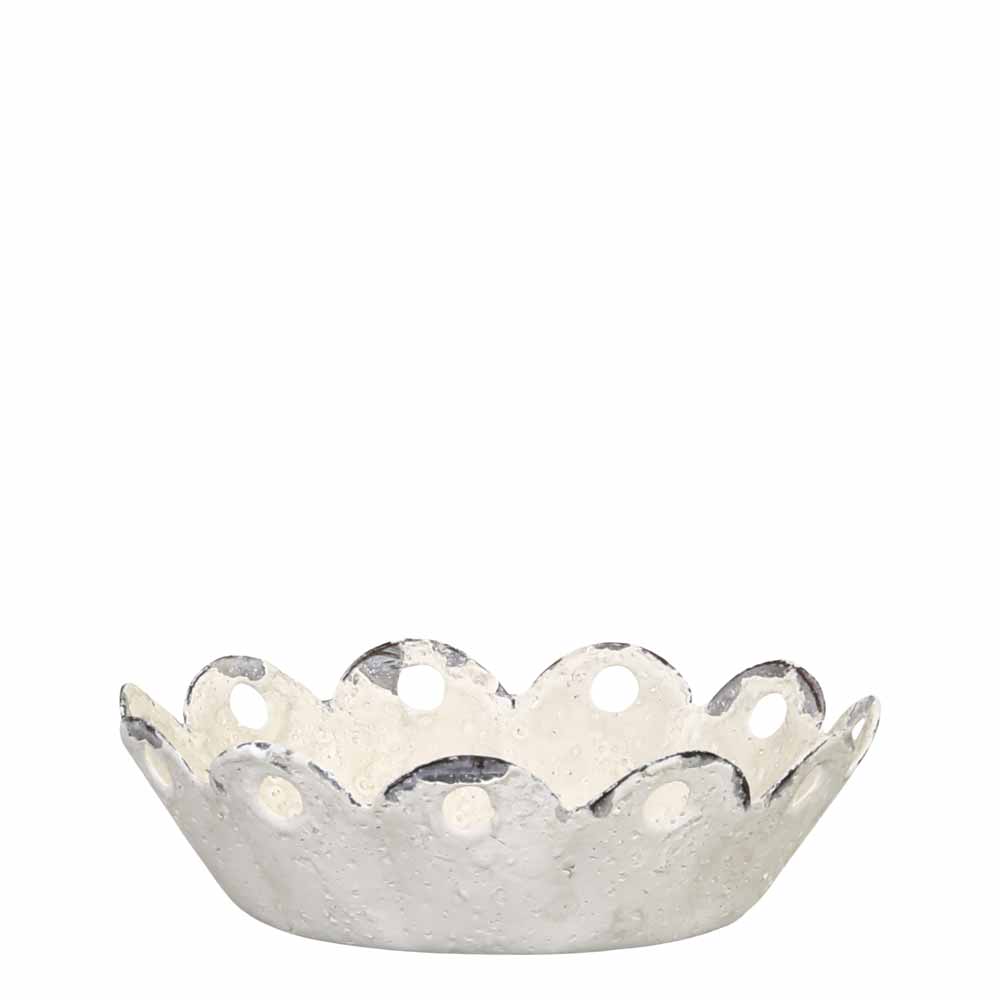Chic Antique - Teelichthalter mit Spitzenkante