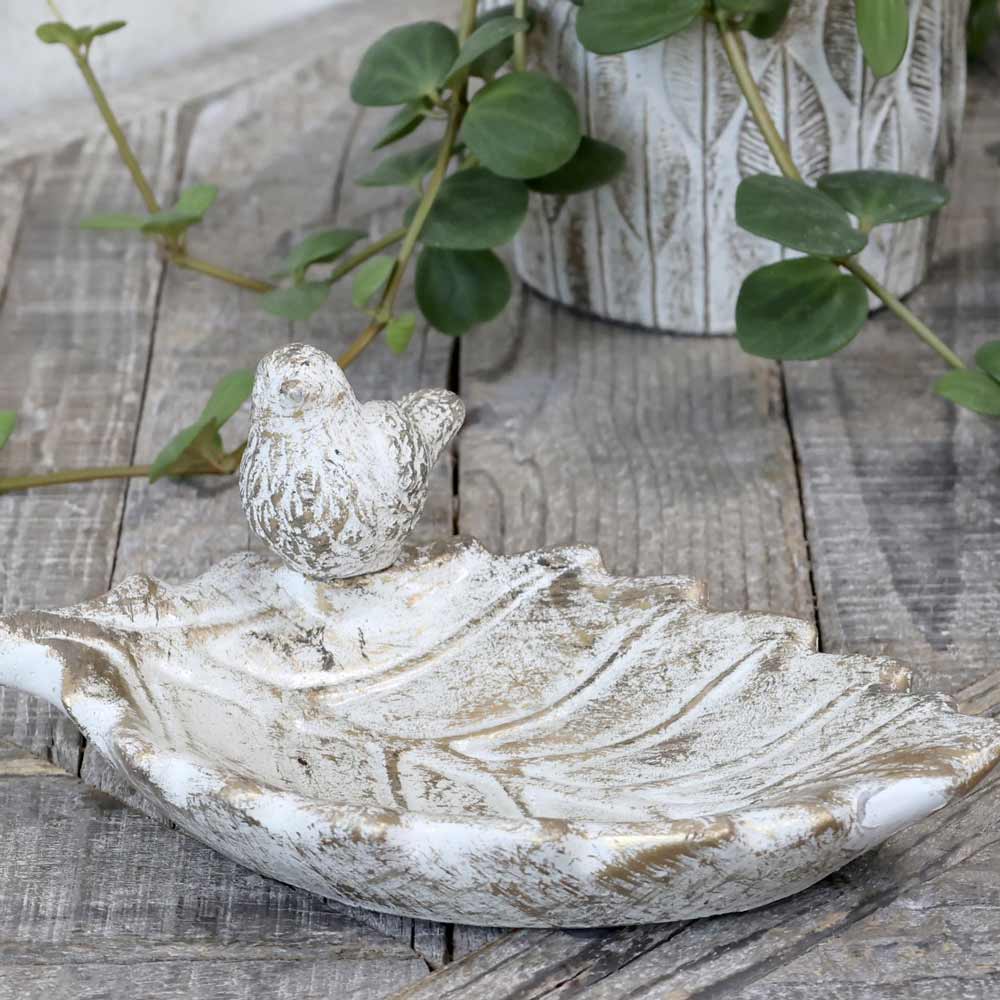 Chic Antique - Vogeltränke mit Gold-Finish