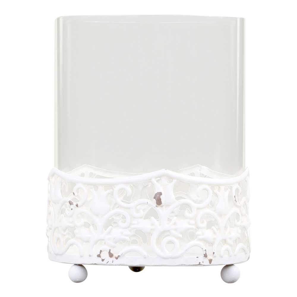 Chic Antique - Windlicht mit Spitzenkante