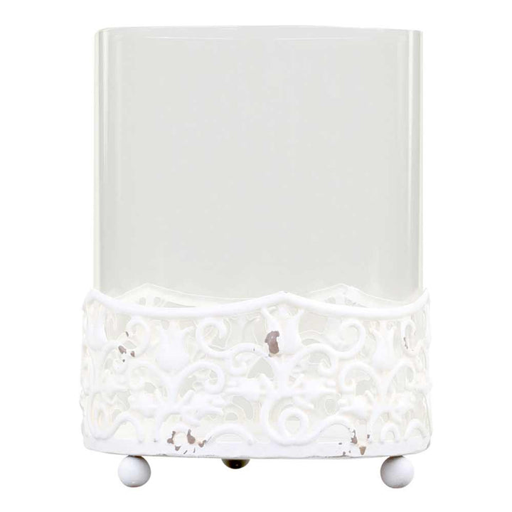 Chic Antique - Windlicht mit Spitzenkante