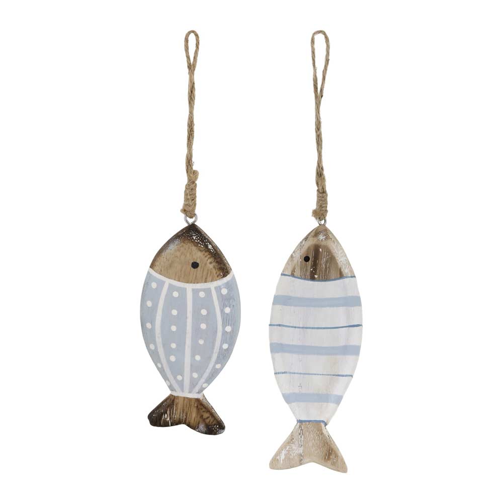 Chic Antique – Fisch zum Aufhängen ocean 2er-Set