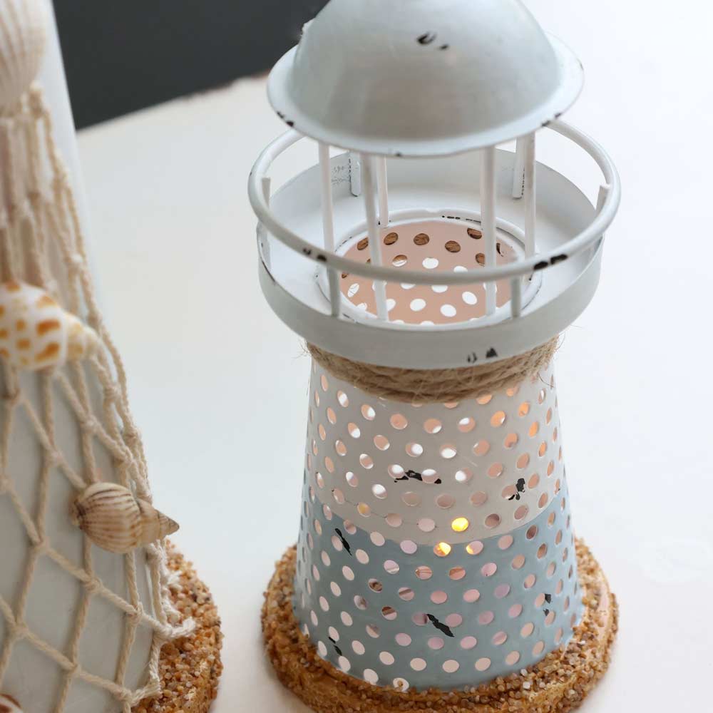 Chic Antique – Leuchtturm mit LED ocean